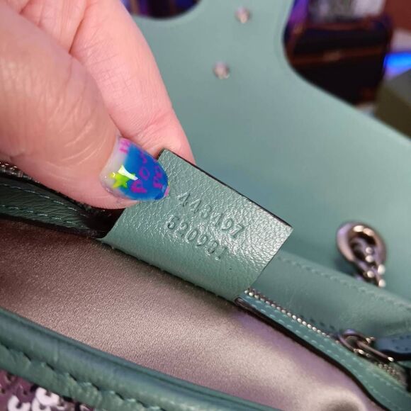 Gucci Marmont Gg Sequin Small Multicolored Rainbow Shoulder Bag w/Dustbag - Picture 14 of 16